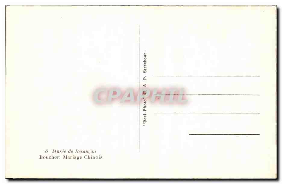 Mariage Chinois — scène de cérémonie — G. A. P. Strasbourg — Reverso