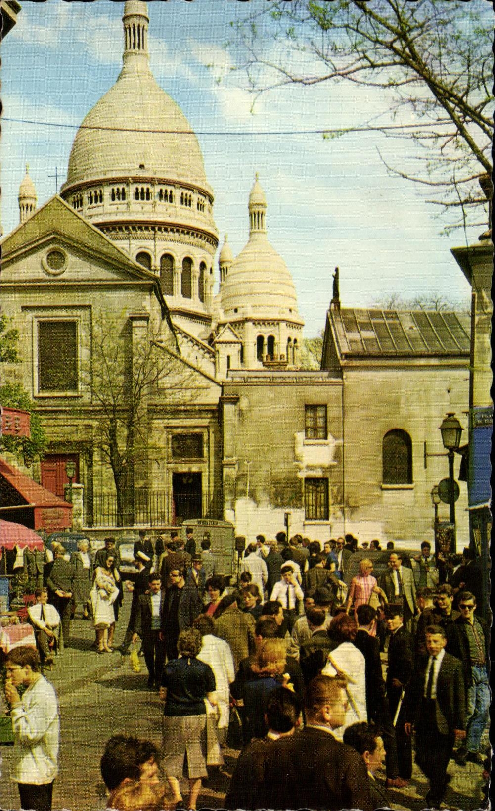 CPSM Paris La Place Du Tertre Sacre Coeur Montmartre