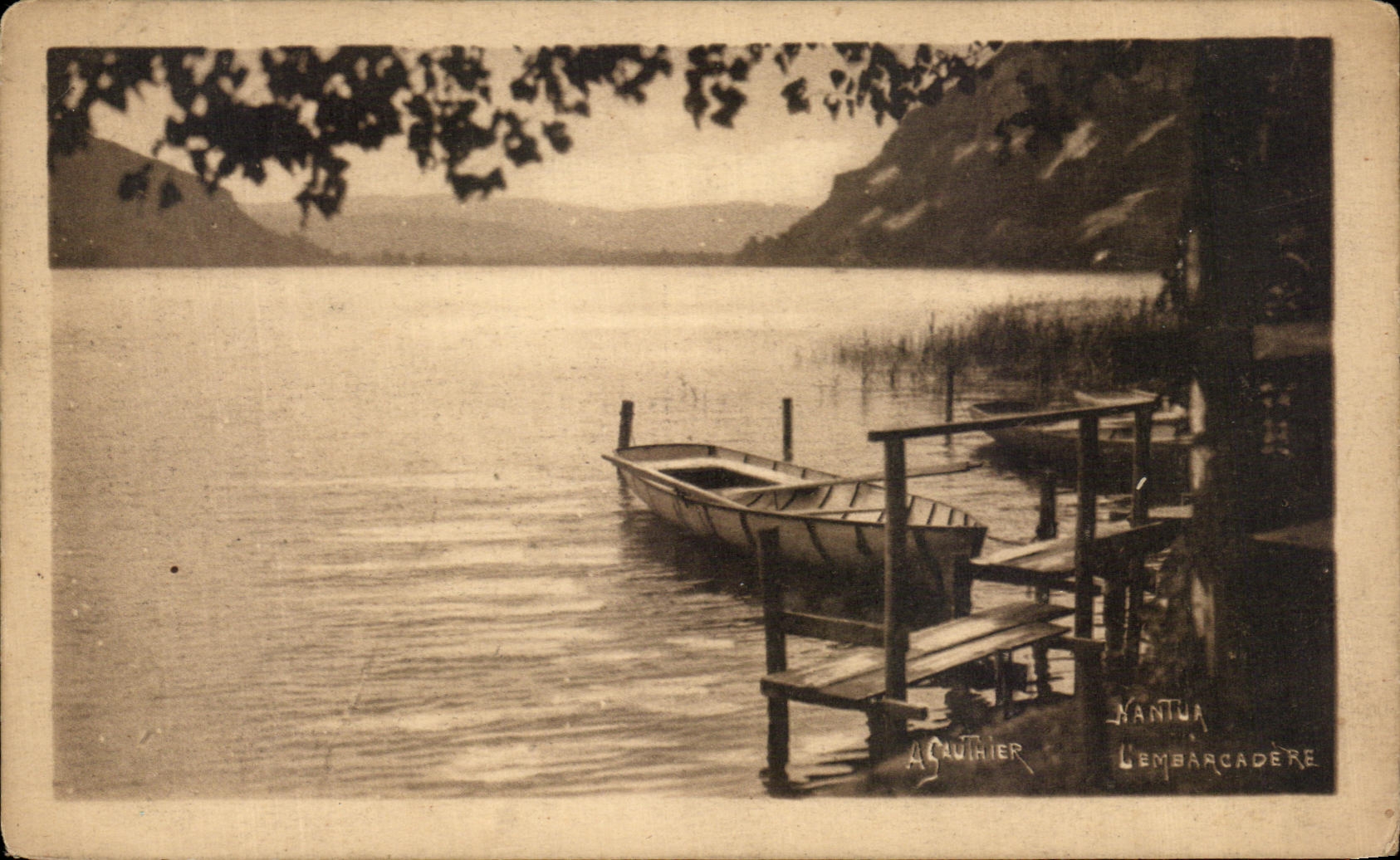 Nantua — L'embarrcadère — A. Sauthier