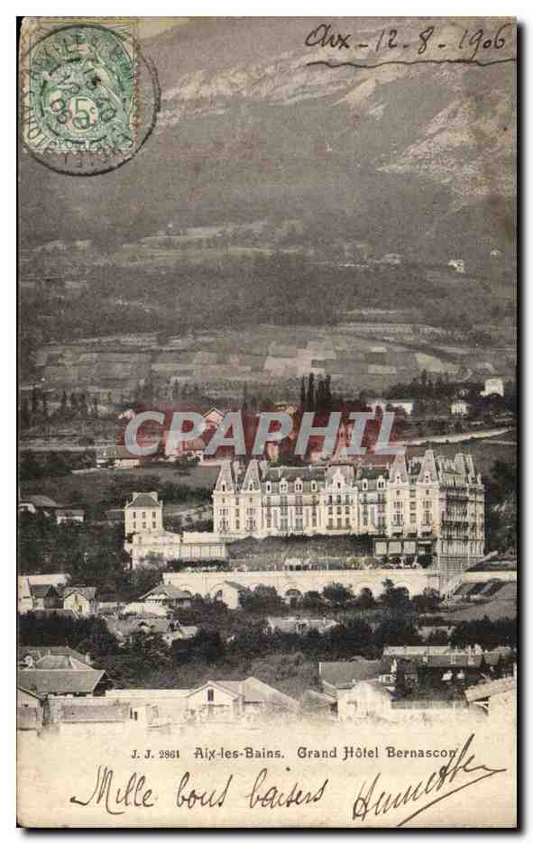 CPA Aix Les Bains Grand Hotel Bernascon
