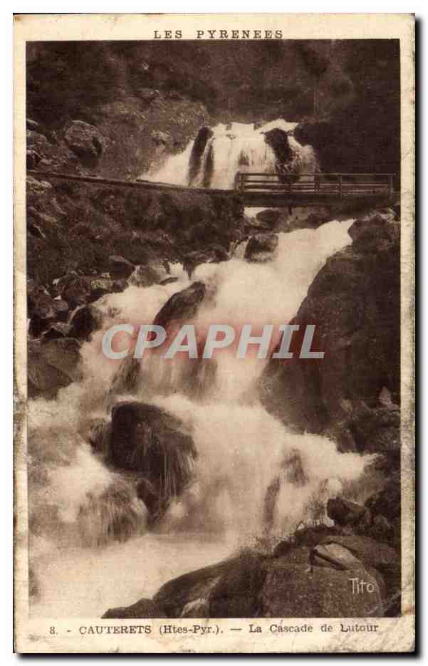 Cauterets (Htes-Pyr.) — La Cascade de Lutour — Tito