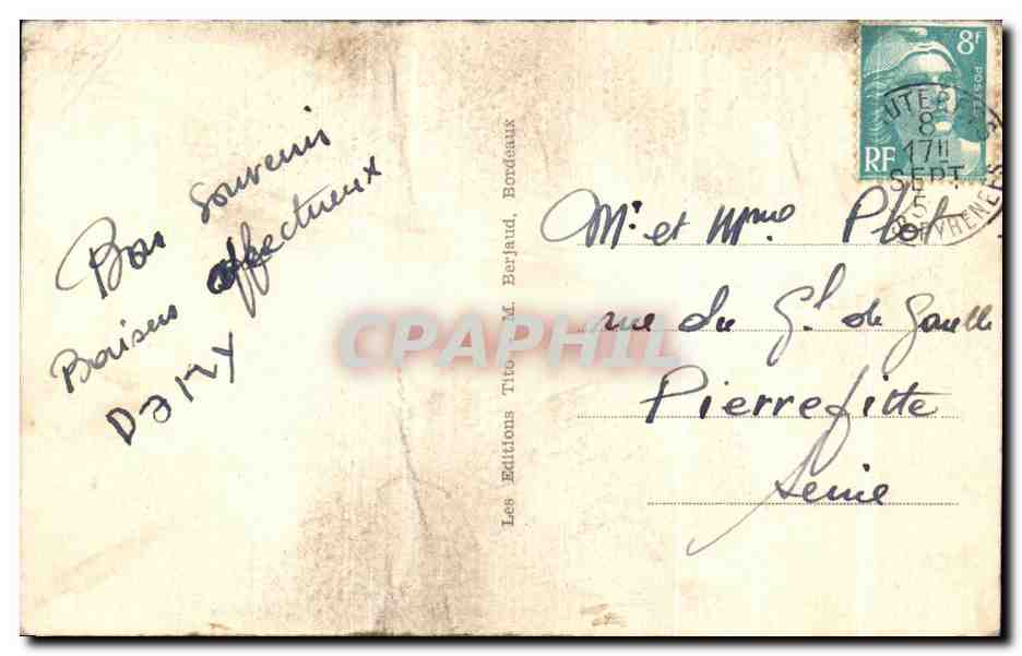 Cauterets (Htes-Pyr.) — La Cascade de Lutour — Tito — Reverso