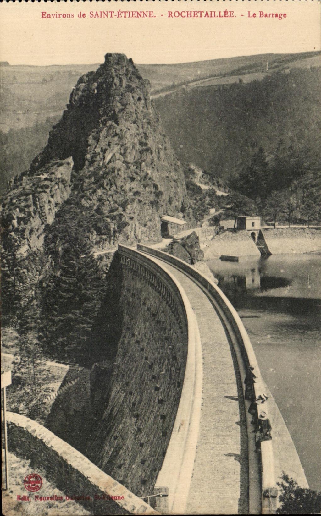 CPA Environs De Saint Etienne Rochetaillee Le Barrage