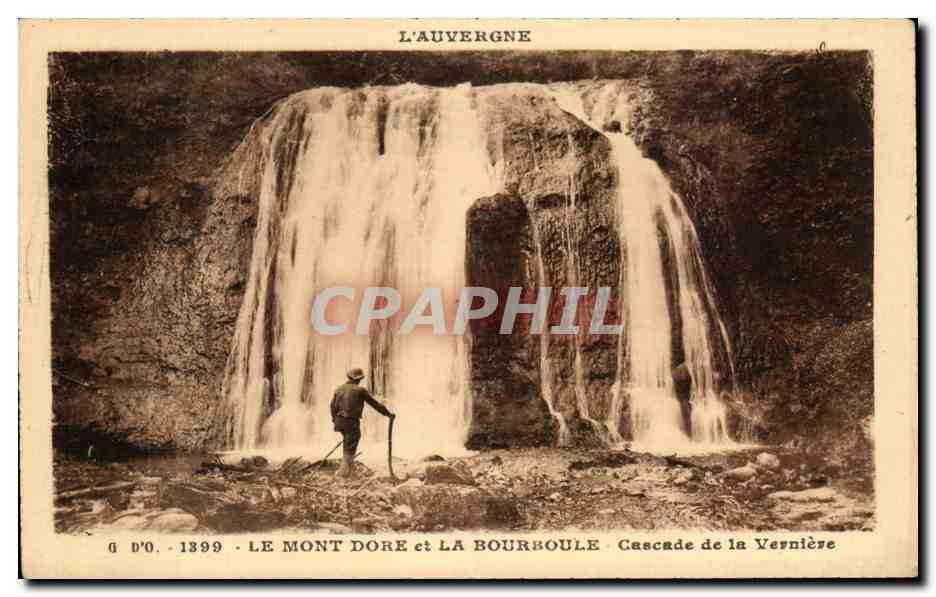 Cascade de la Vernière — Le Mont Dore et La Bourboule — J. Goutliedangas, Edit. (P.-de-D.)