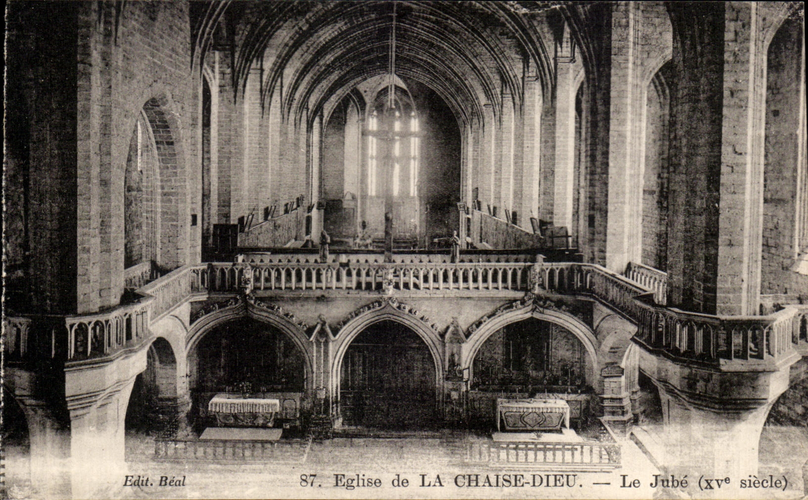 Église de LA CHAISE-DIEU — Le Jubé (xve siècle)