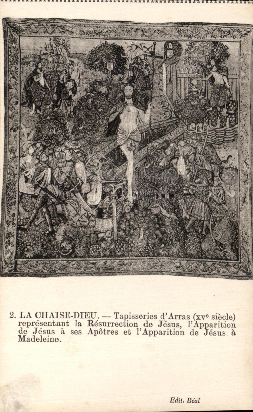 Tapisseries d'Arras — Résurrection de Jésus et Apparition à Madeleine — Edit. Béal