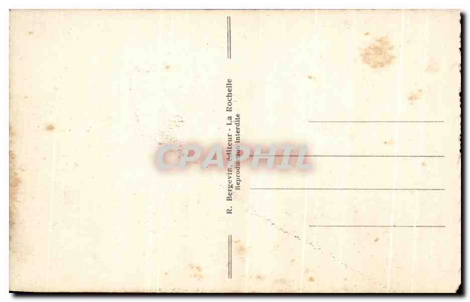 CPA La Rochelle La Grosse Horloge — Verso