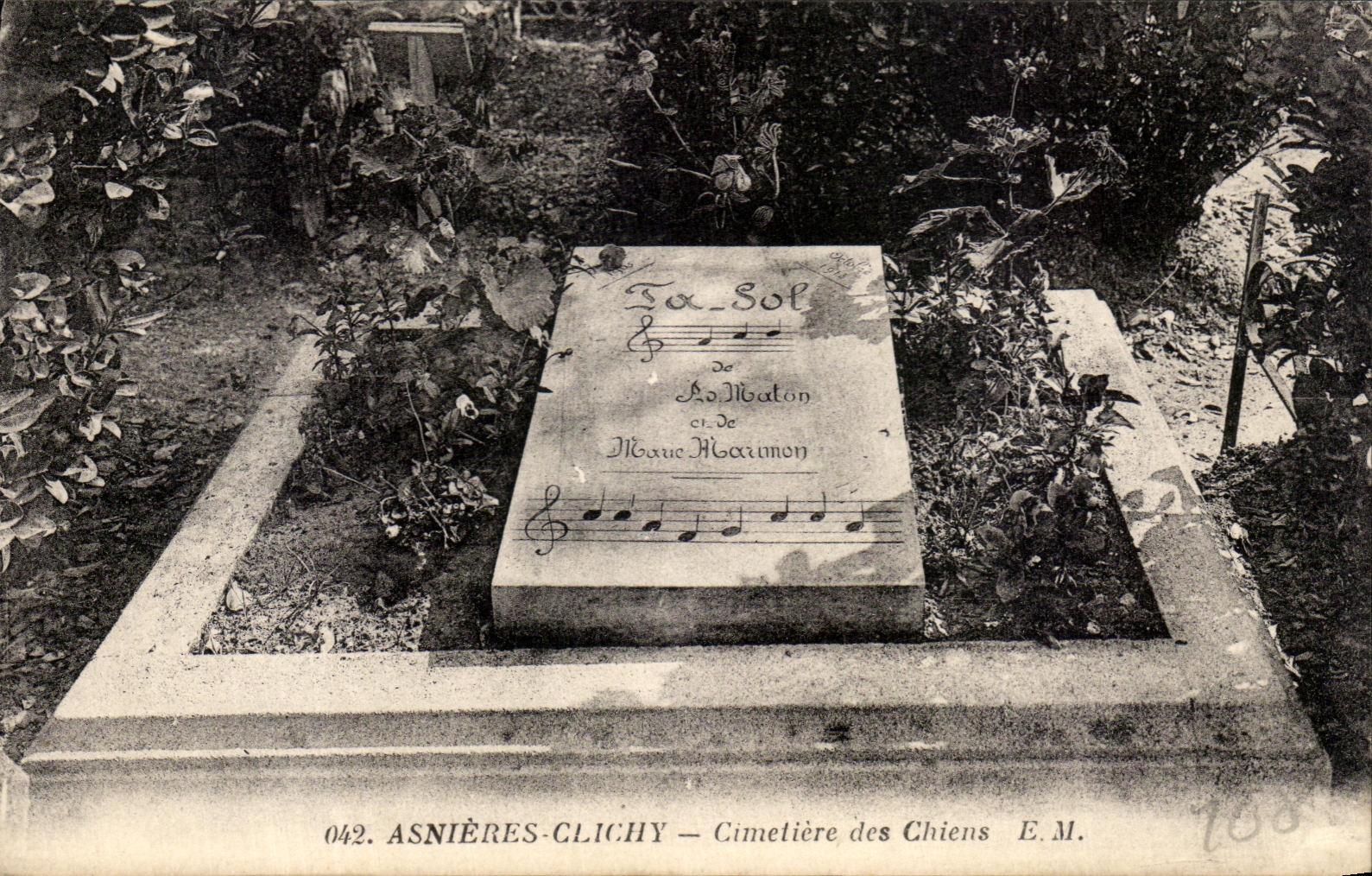 CPA Asnieres Clichy Cimetiere des Chiens