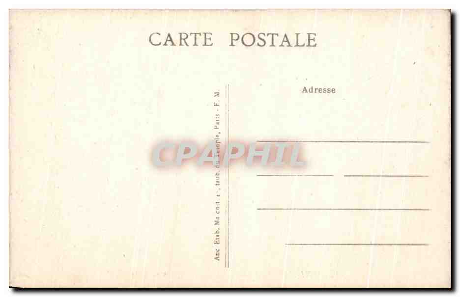 CPA Asnieres Clichy Cimetiere des Chiens — Rückseite