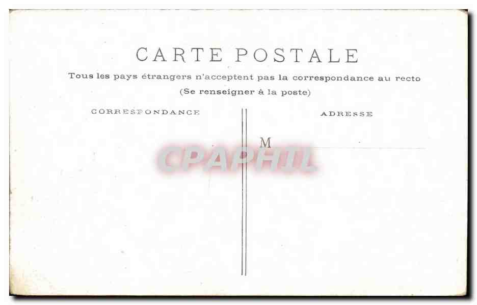 CPA Paris Le Trocadero — Rückseite