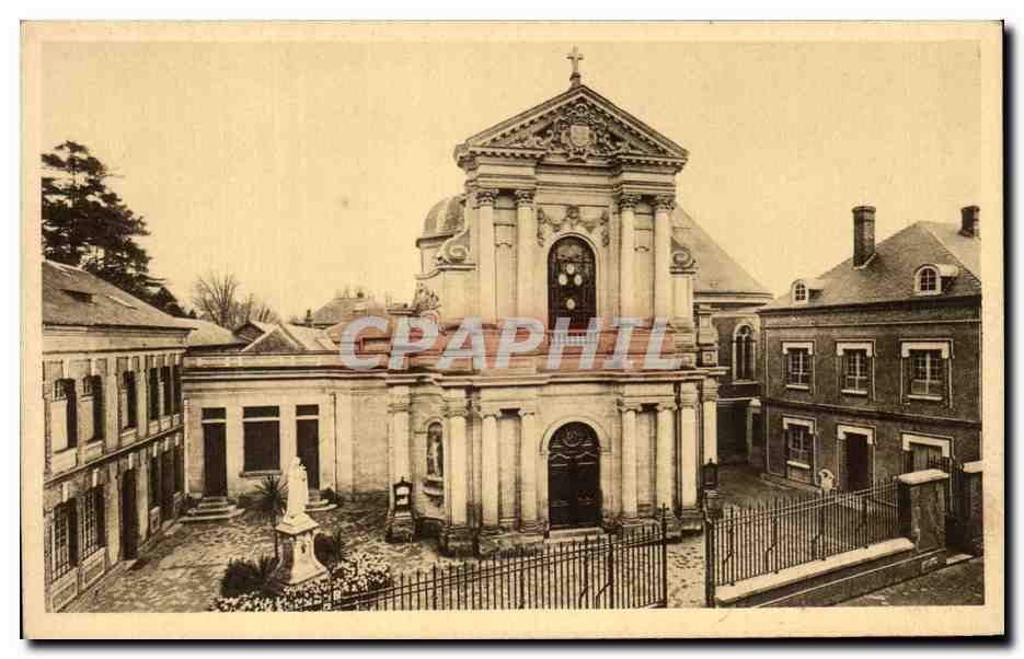 CPA La Chapelle des Carmelites de Lisieux La Facade Chapel of the Carmehres of Lisieux