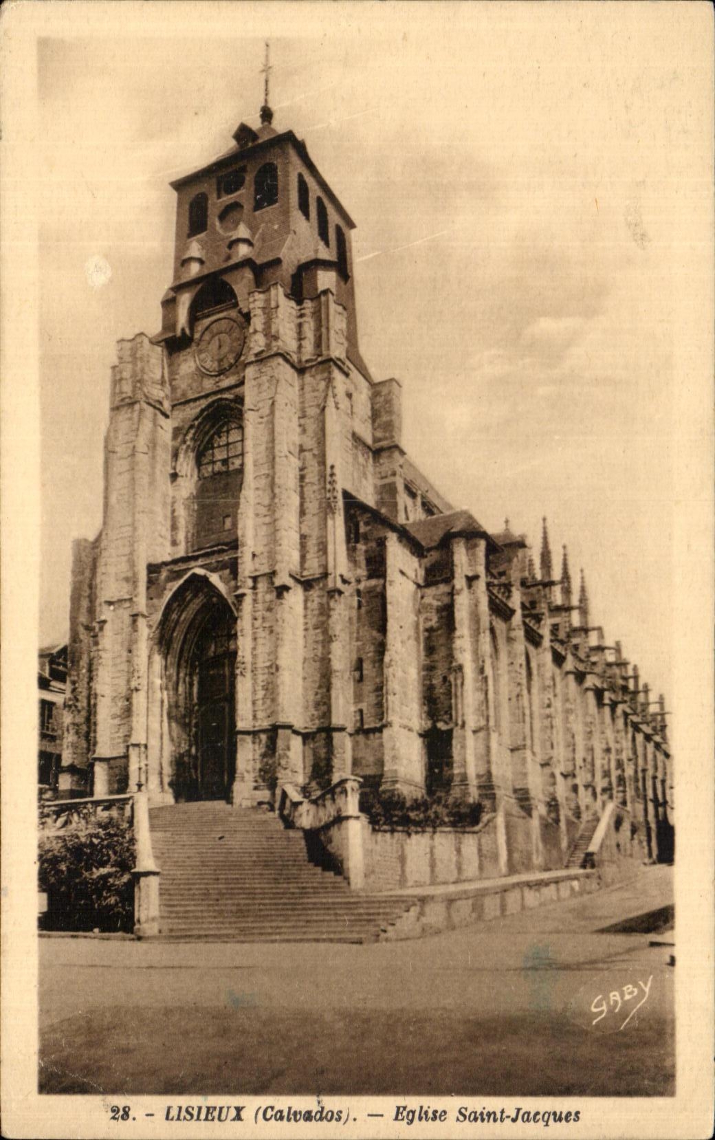 CPA Lisieux Eglise Saint Jacques
