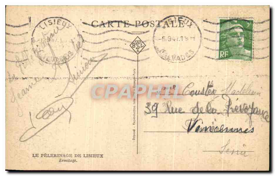 Le Pèlerinage de Lisieux — Éditeur : Le Pèlerinage de Lisieux — Rückseite