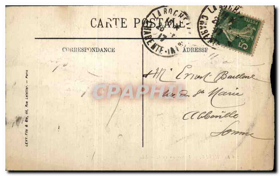 La Rochelle — Entrée du Port — LL. — N° 37 — Verso