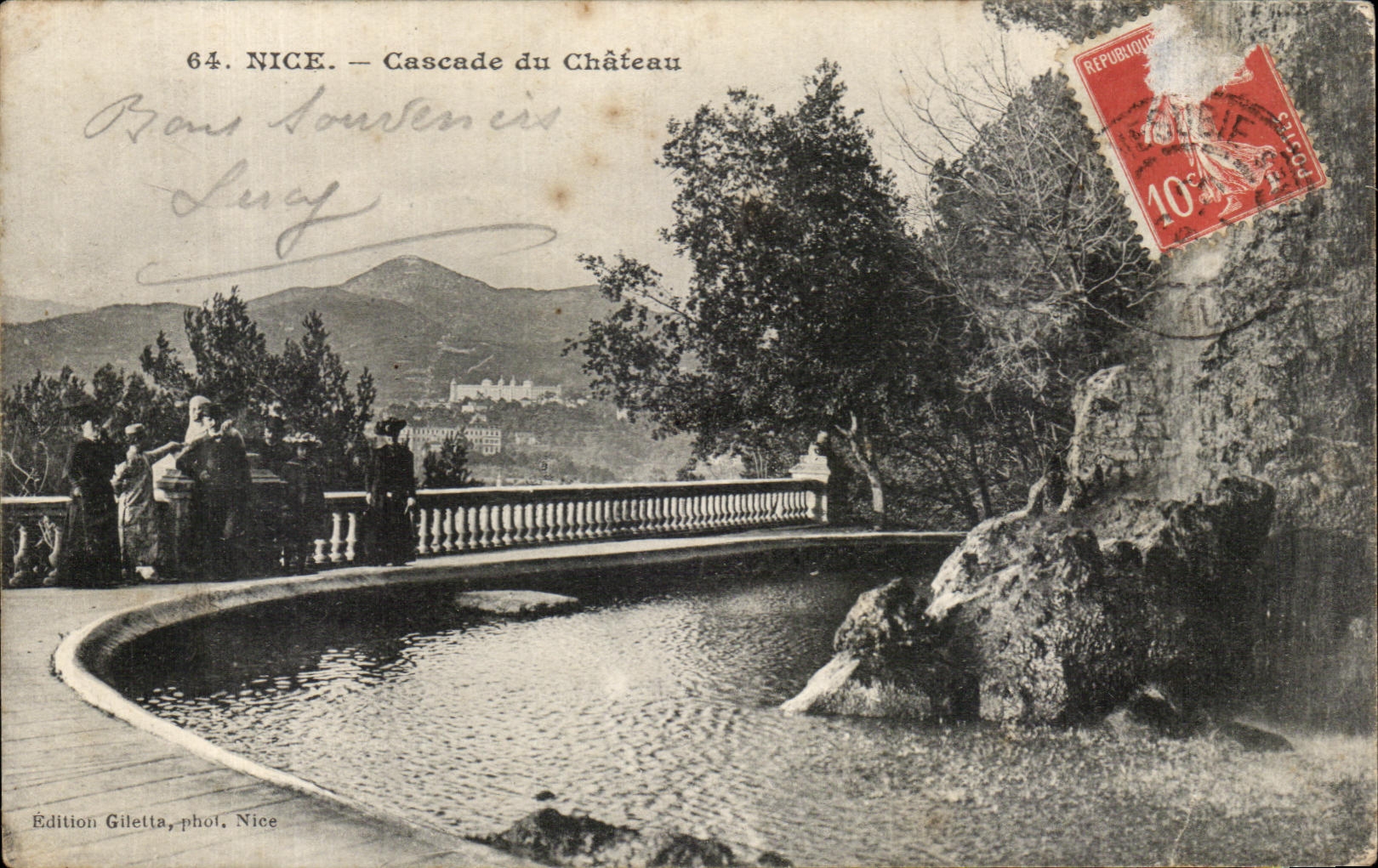 CPA Nice Cascade du Chateau