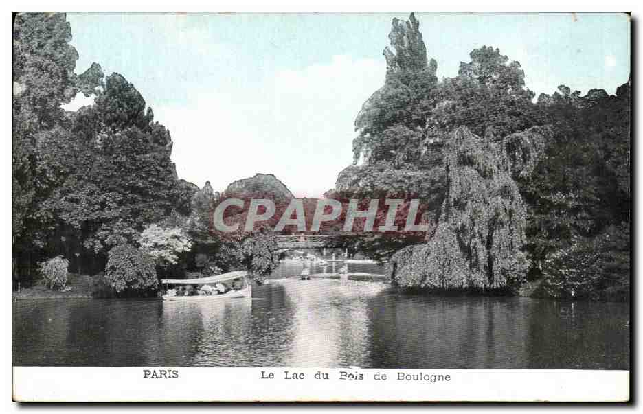 CPA Paris Le Lac du Bois de Boulogne