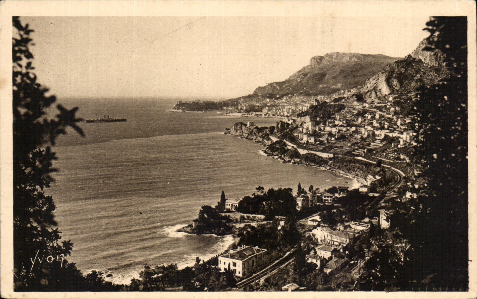 CPA Cote D'Azur Monte Carlo Le Cap d'Ail Vue generale