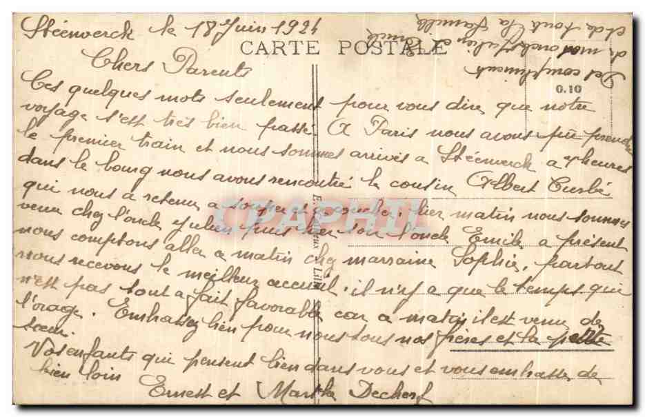 CPA Lille Hirondelles  — Rückseite