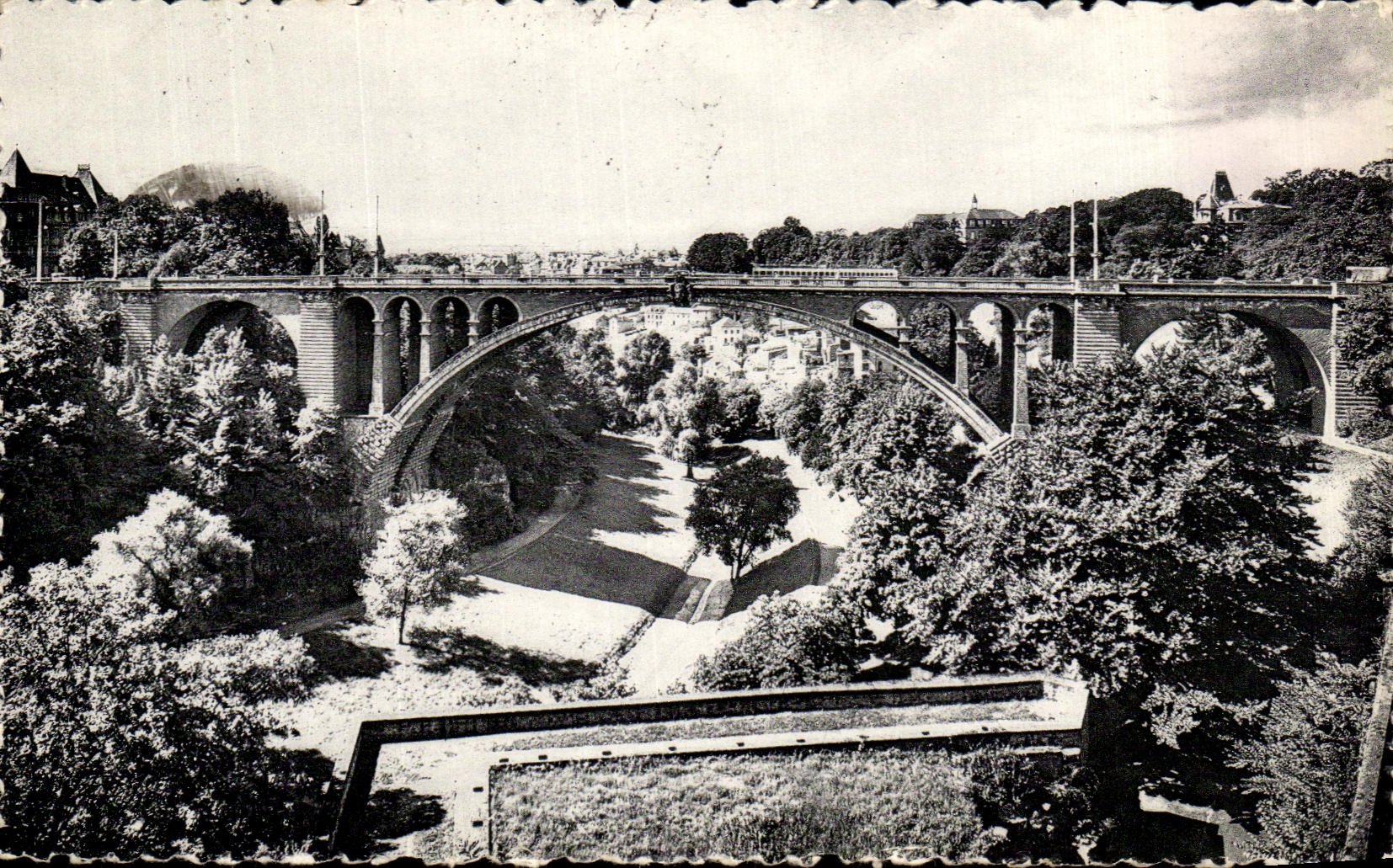 CPA Luxembourg Pont Adolphe