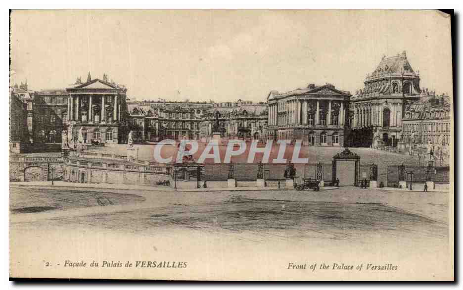 CPA Facade du palais de Versailles