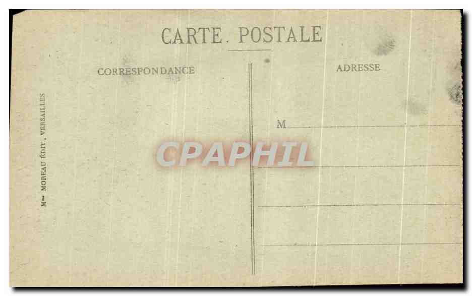 CPA Facade du palais de Versailles — Verso