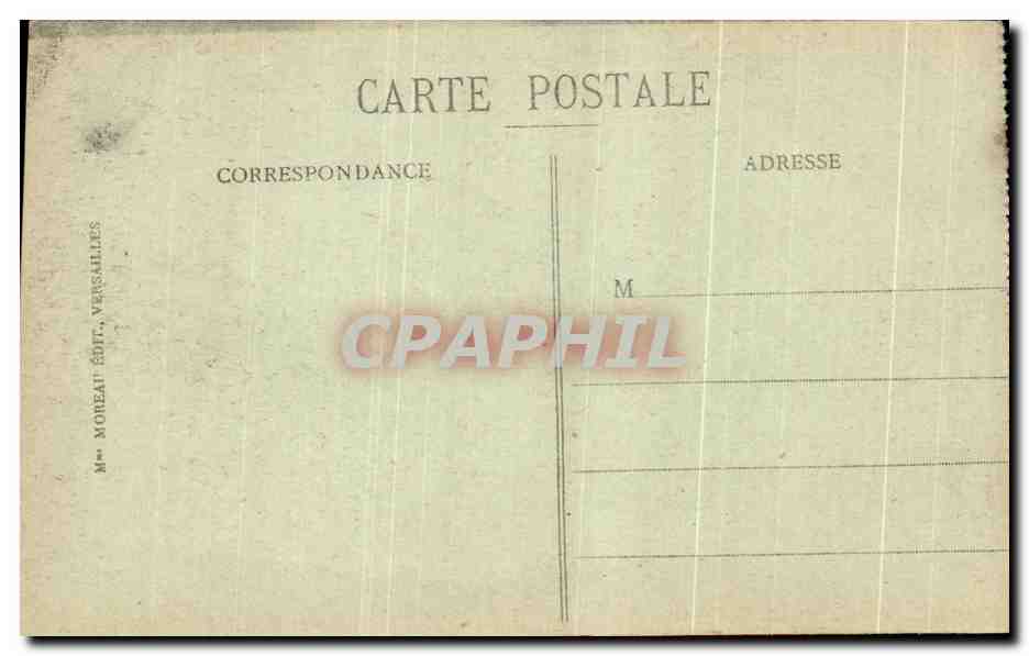 CPA Palais de versailles Galerie des Glaces Salle de la Signature de la Paix en Palace of Versailles Mirrors Gallery The — Verso