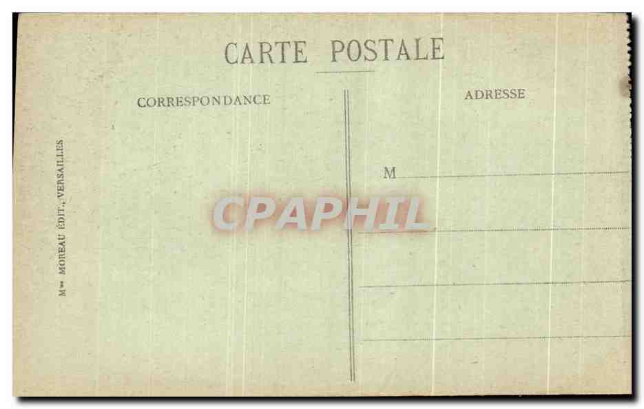 CPA Versailles Le Parc Alleee des Marmousels  — Rückseite