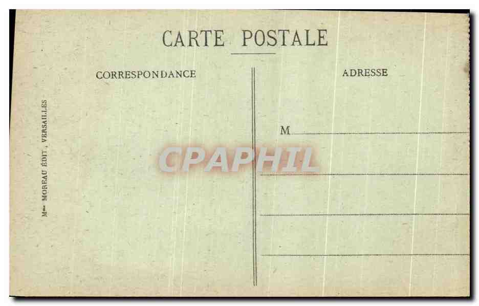 CPA Palais de versailles La Galerie des Batailles  — Verso