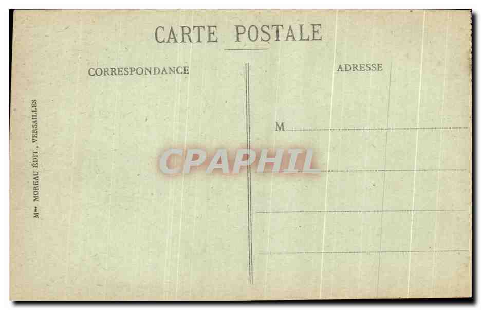 CPA Palais de versailles  — Verso