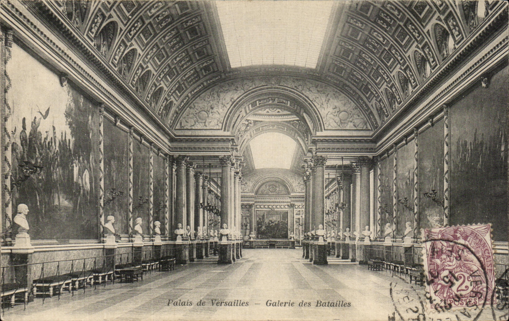 Palais de Versailles — Galerie des Batailles — A. Bourdier, imp.-édit. Versailles
