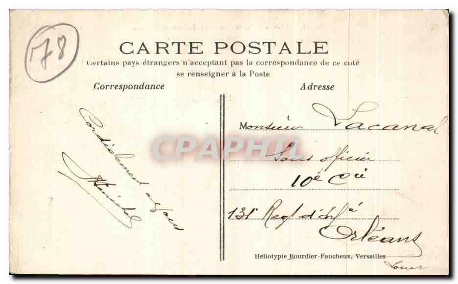 CPA Parc de versailles Le bassin d'Apollon — Verso