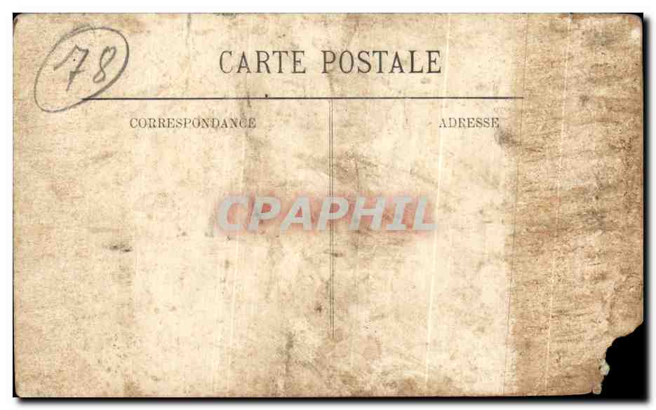 CPA Versailles Le bassin de Neptune Les Grandes eaux — Achterkant