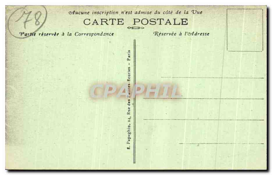 CPA Versailles Hameau de Marie Antoinette La Laiterie et la Tour de Malbourgh  — Rückseite