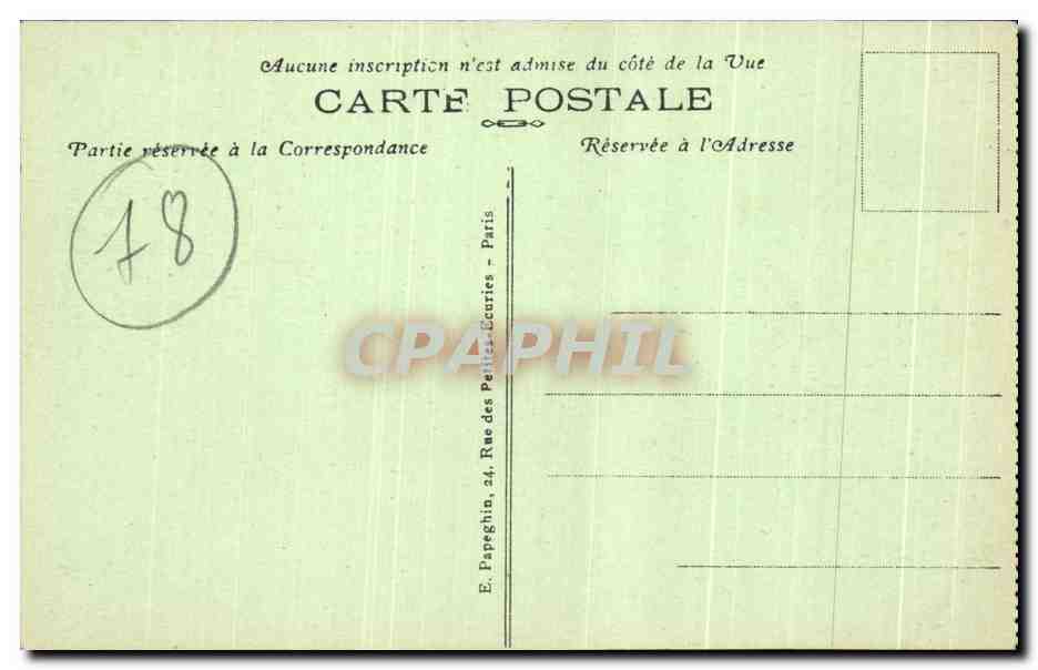CPA Versailles Palais du Grand Trianon Le Peristyle et les Jardins Grand Trianon — Back