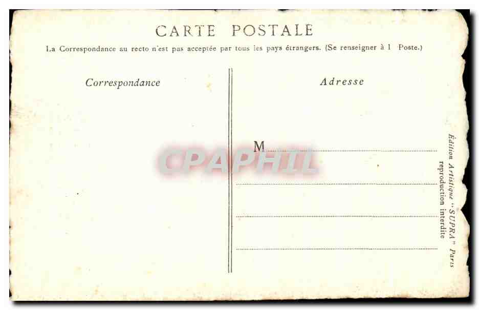 CPA Cathedrale de Paris Sous Henri IV — Verso