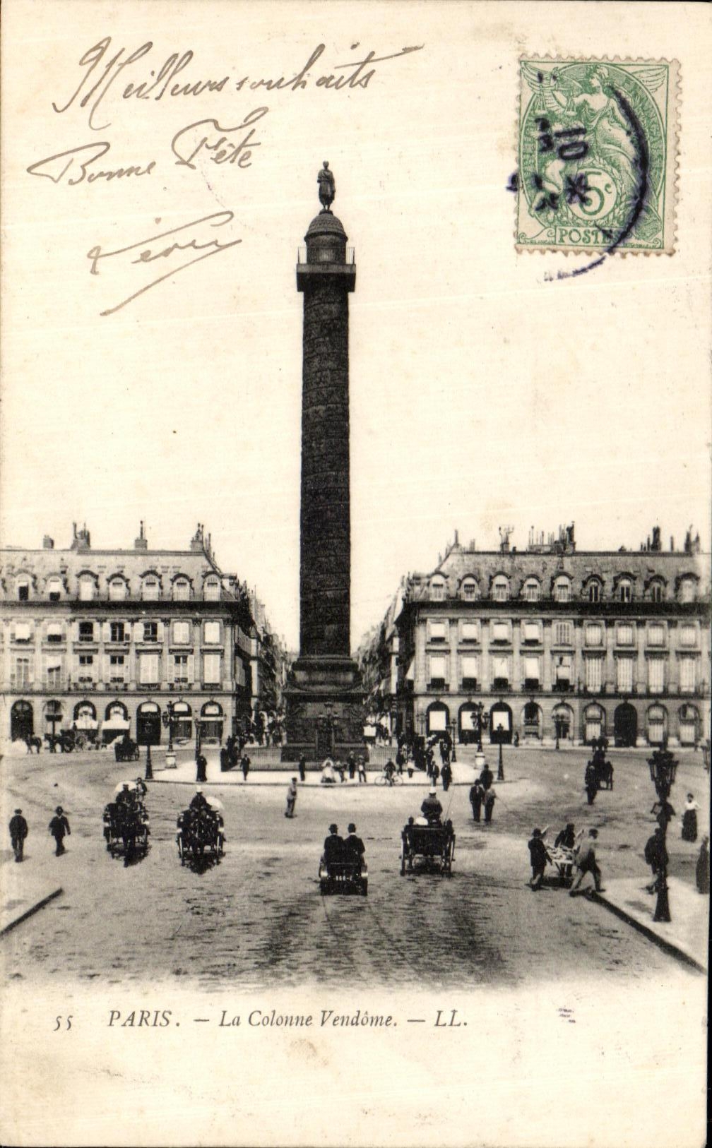 CPA Paris La Colonne Vendome