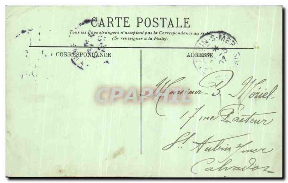 CPA Paris La Colonne Vendome — Verso