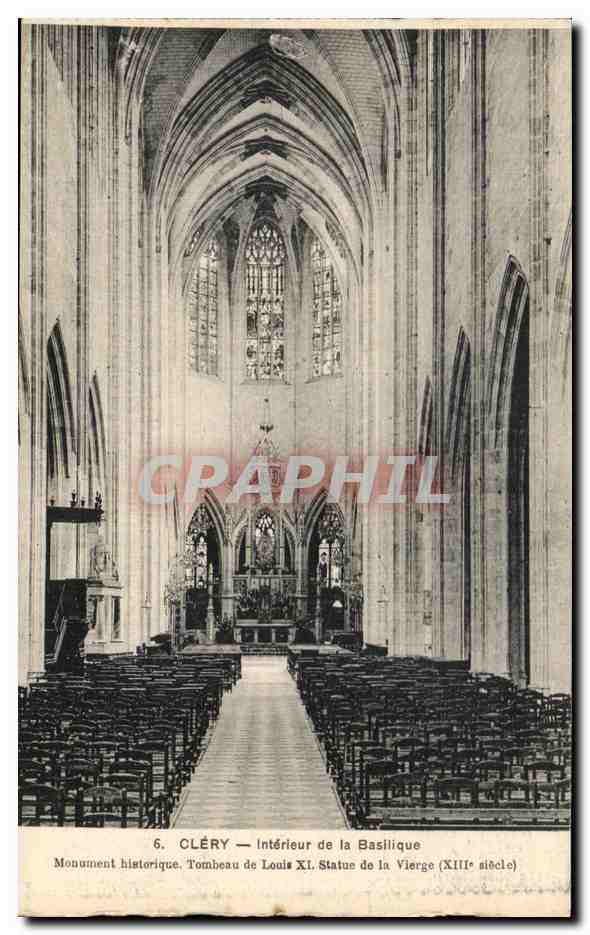 CPA Clery Interieur de La Basllique Monument Historque Tombeau De Louis
