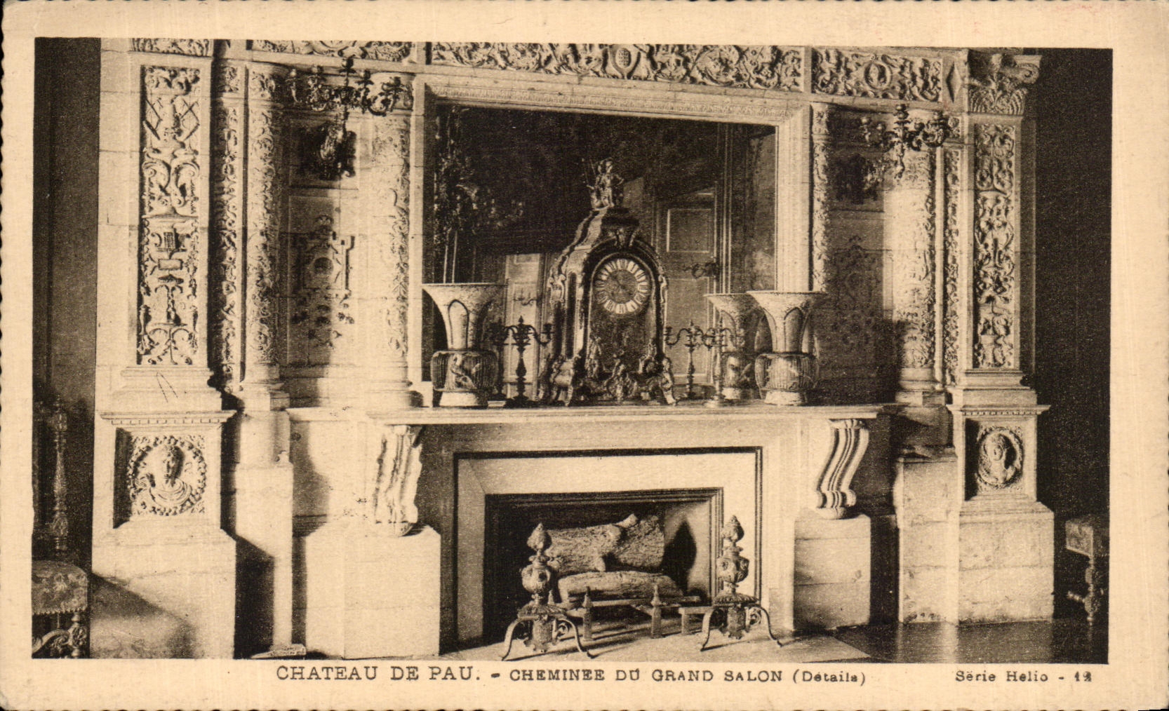 Château de Pau - Cheminée du Grand Salon (Détails) — Série Helio