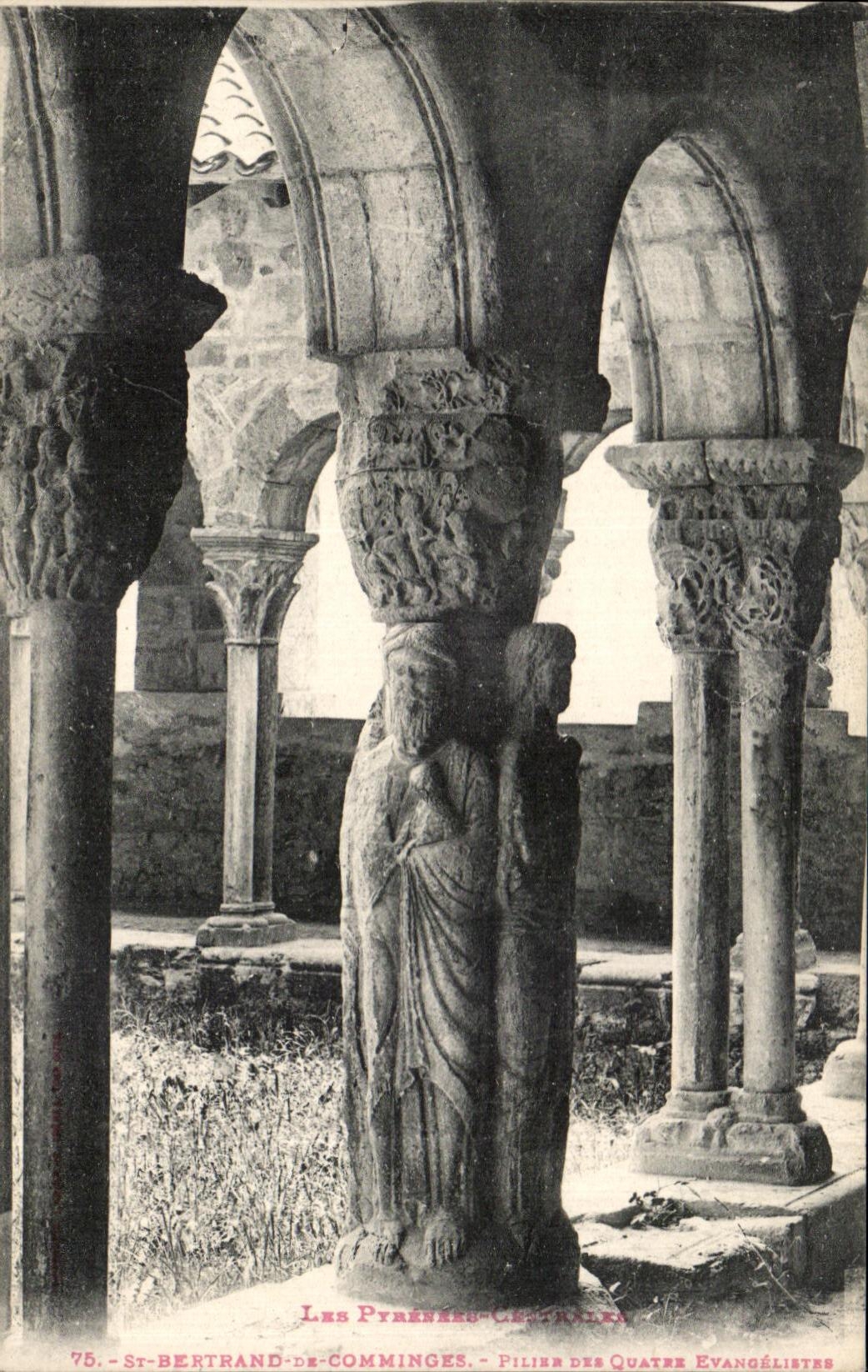 CPA Saint Bertrand De Comminges Pilier des quatre evangelistes