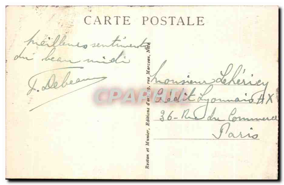 CPA Nice Le Jardin Albert 1er Et La Jetee Promenade — Rückseite