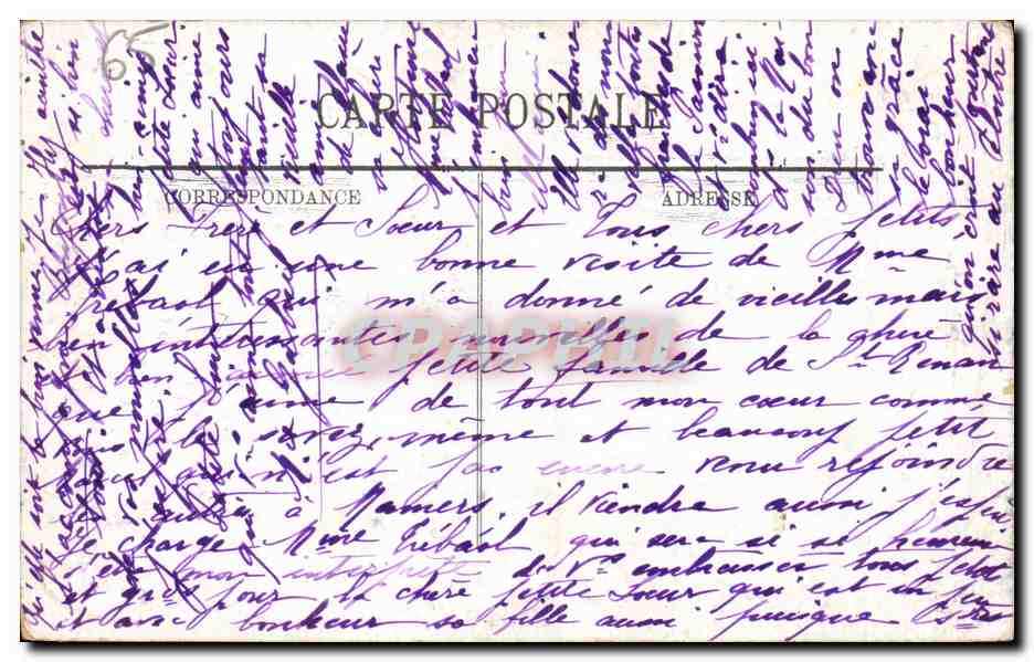 CPA Lourdes La grotte  — Verso