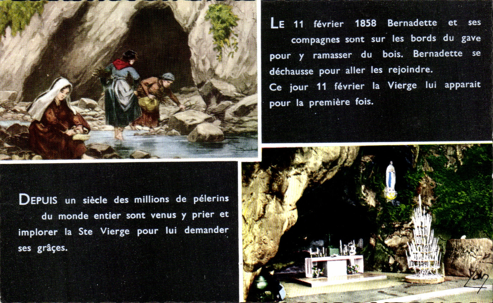 CPA Souvenir de Lourdes