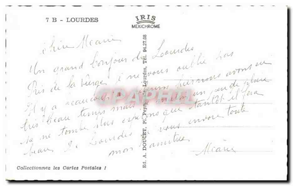 CPA Souvenir de Loudres  — Verso