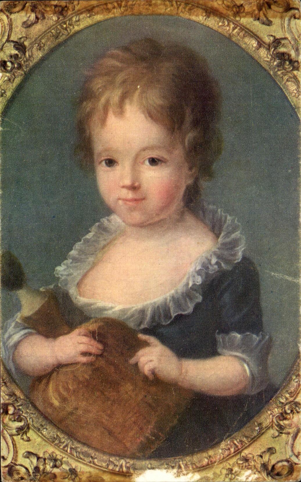 CPA Drouais Portarit La Fillette a La Poupee Musee Cognacq Jay