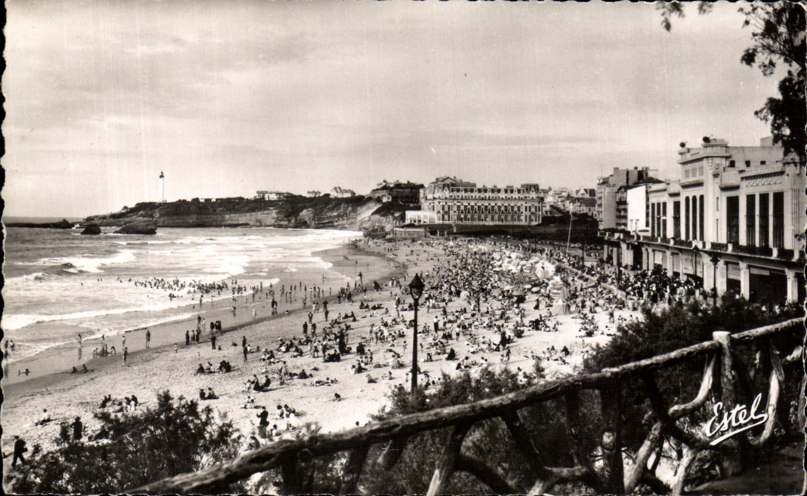CPA Biarritz La Grande Plage et le casino municipal 