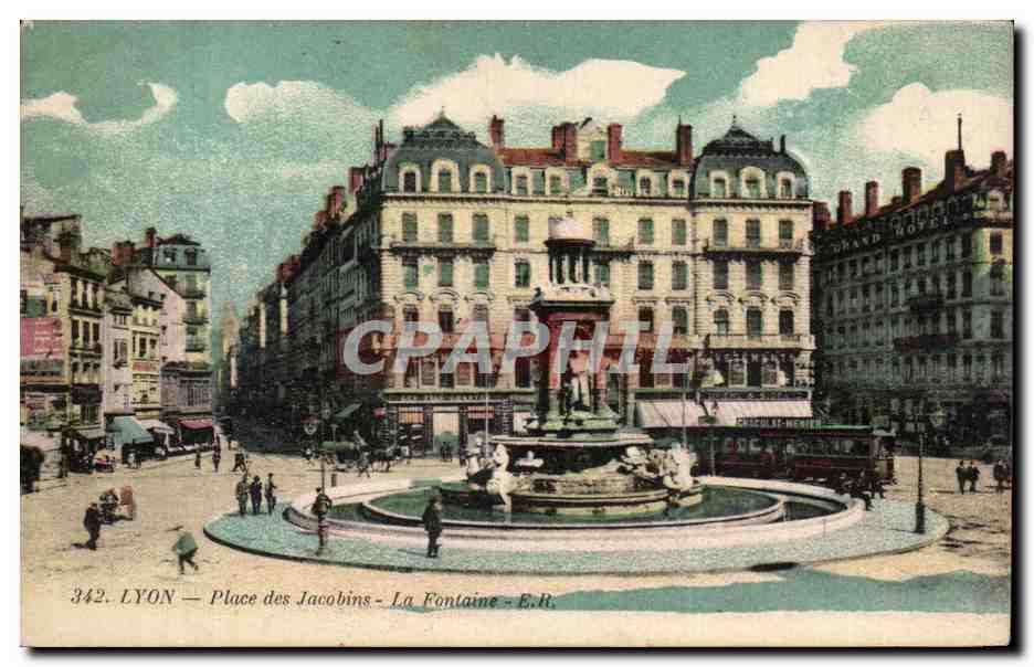 LYON — Place des Jacobins — La Fontaine — E.R. — n°342