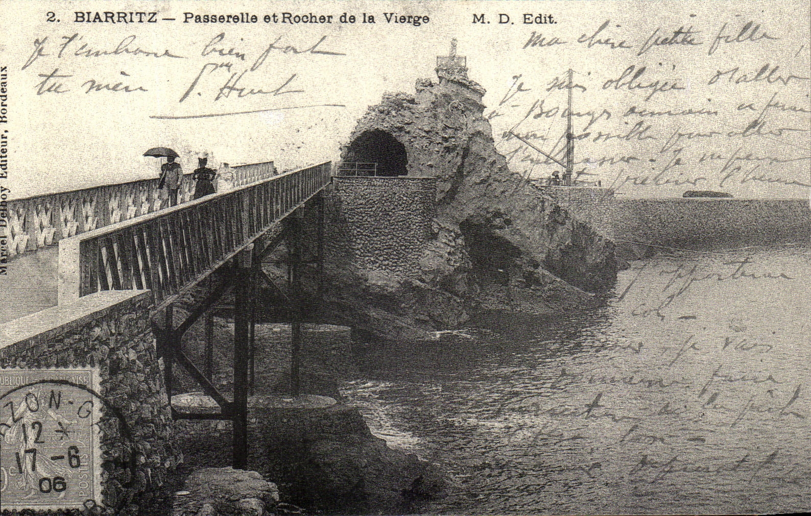 REPRO Biarritz Passerelle et Rocher de la Vierge