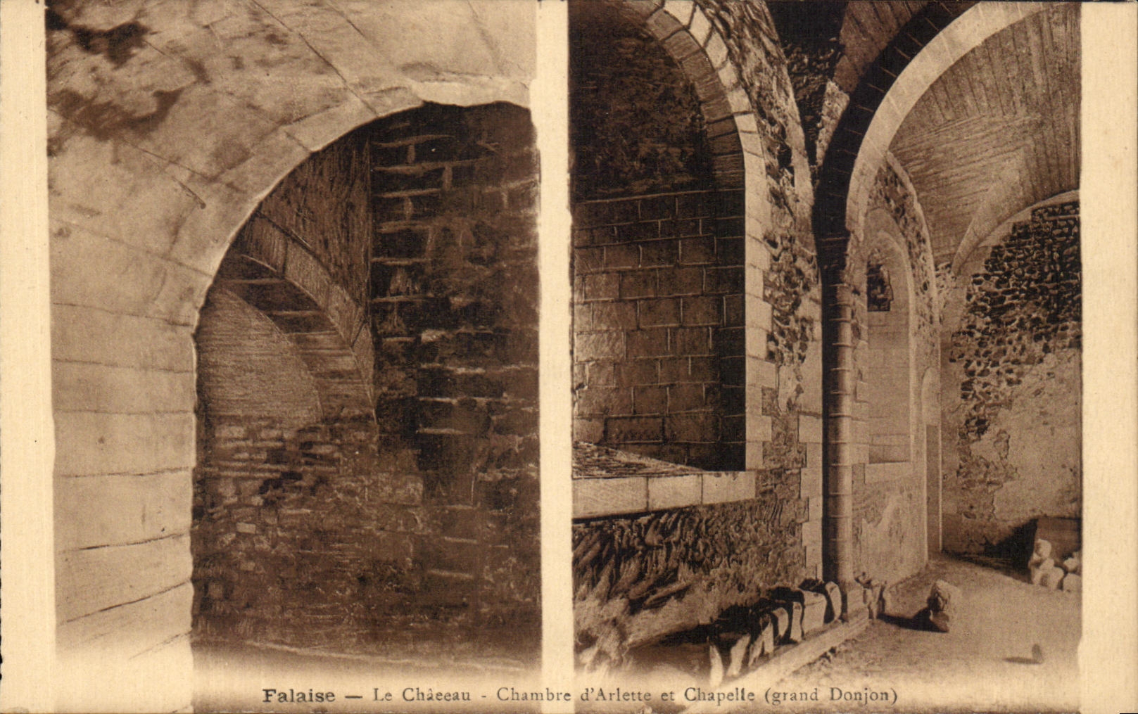 Falaise — Le Château - Chambre d'Arlette et Chapelle (grand Donjon)