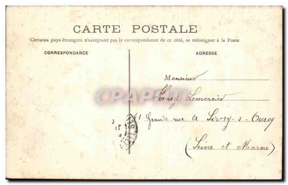 CPA Grenoble Vue generale et la Chaine de Belledone — Rückseite